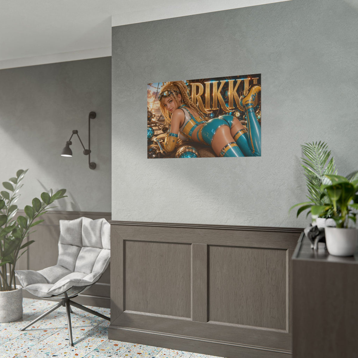 Gaming Wall Art Rikku Poster Game Room Decor Gamer Gift Print Collectible Print