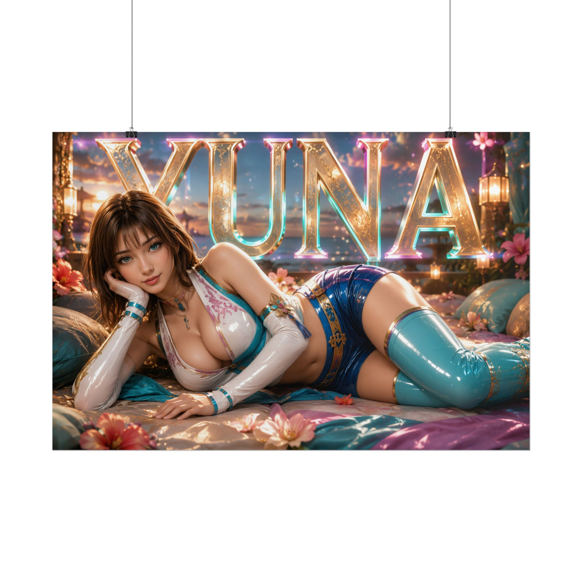 Gaming Wall Art Yuna Poster Game Room Decor Gamer Gift Print Collectible Print