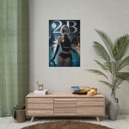 Game Room Decor 2B Wall Art Poster Collectible Character Print Collector Gift