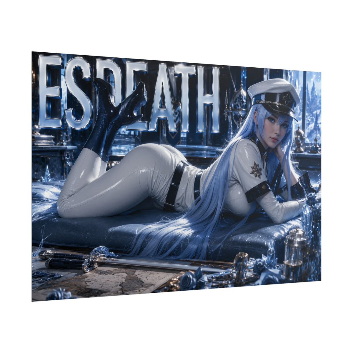 Esdeath Akame ga Kill Poster Anime Wall Art Bedroom Decor Collector Gift