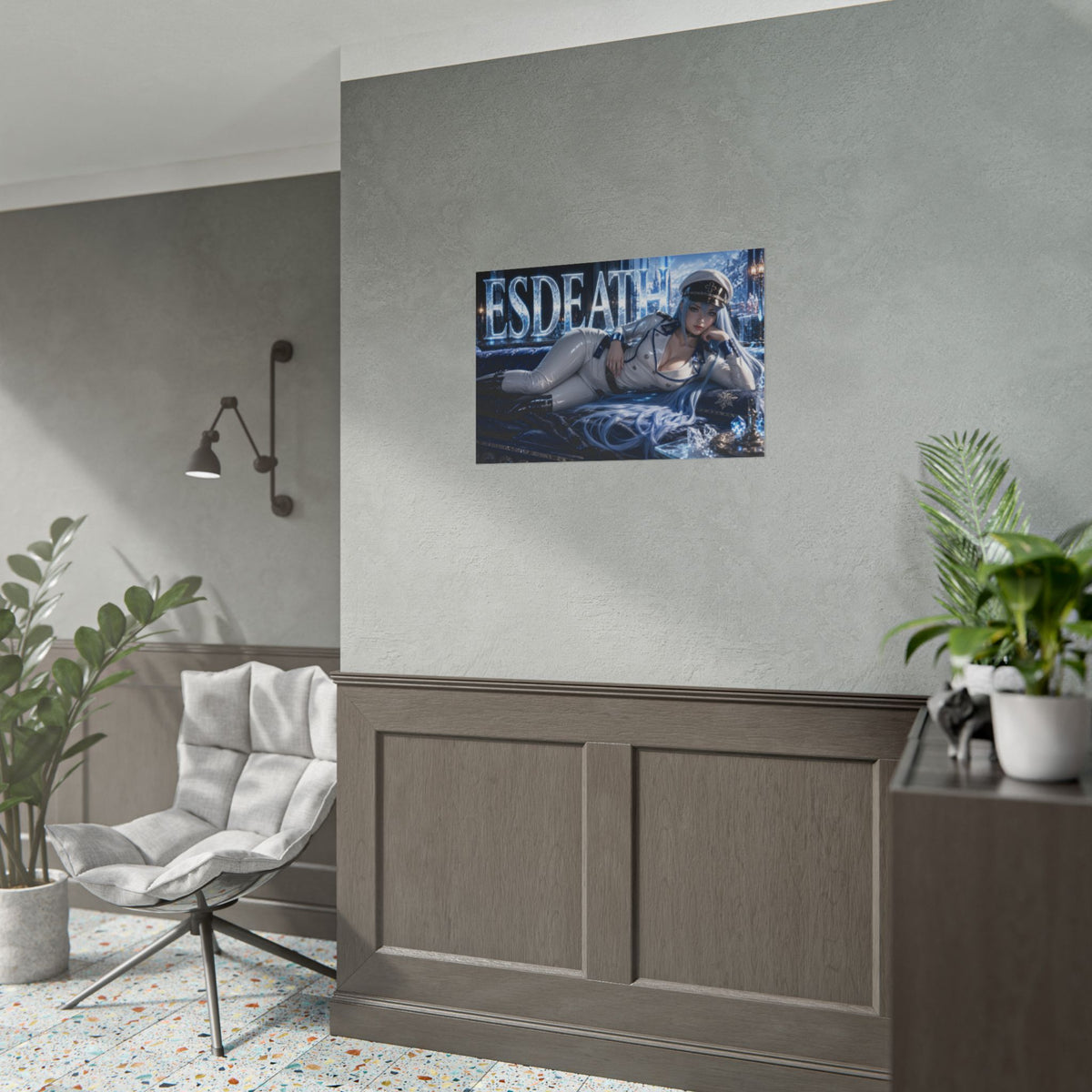 Anime Room Decor Esdeath Akame ga Kill Poster Wall Art Character Print