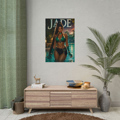 Game Room Decor Jade Mortal Kombat Wall Art Poster Collectible Character Print