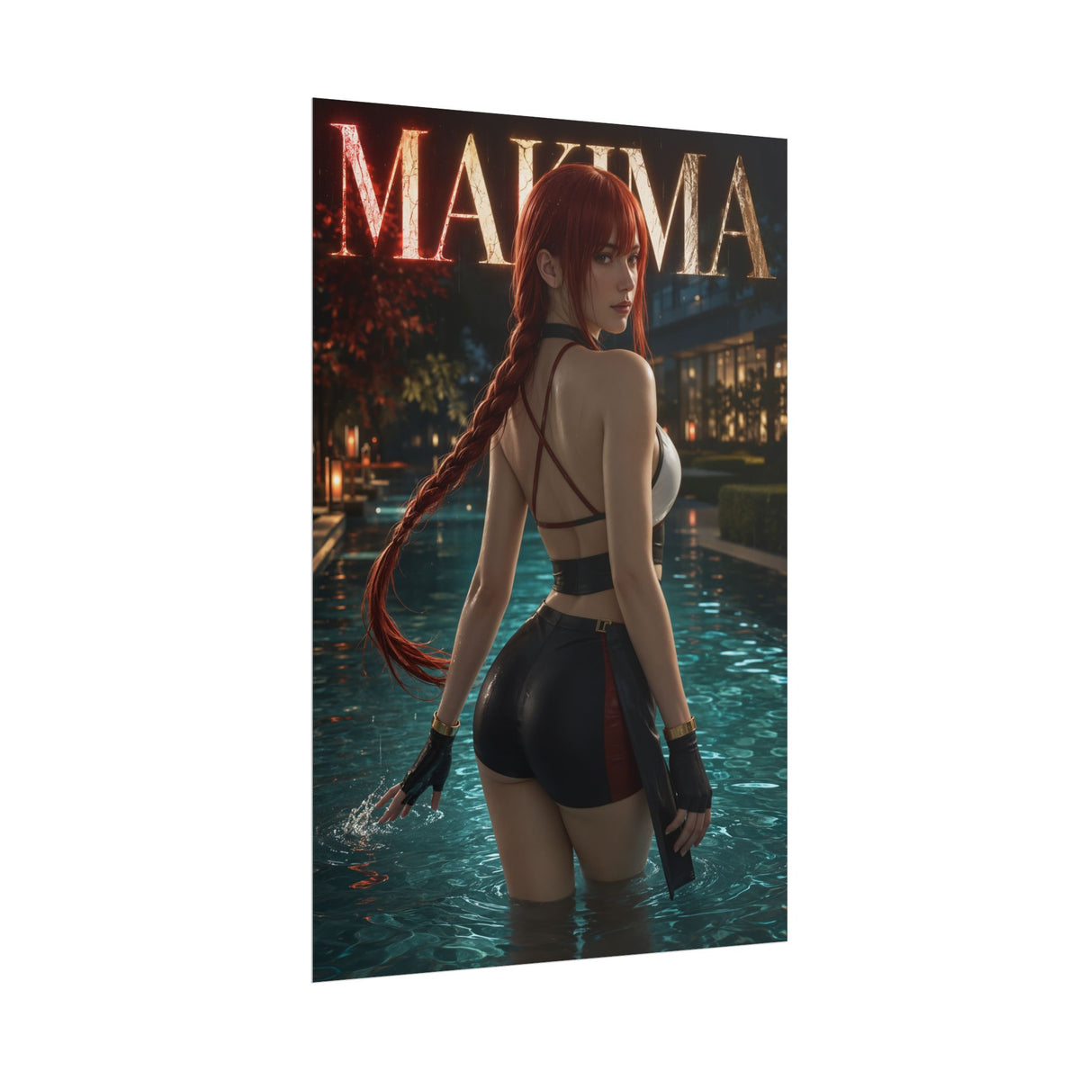 Anime Wall Art Makima Chainsaw Man Poster Otaku Room Decor Collector Gift Print