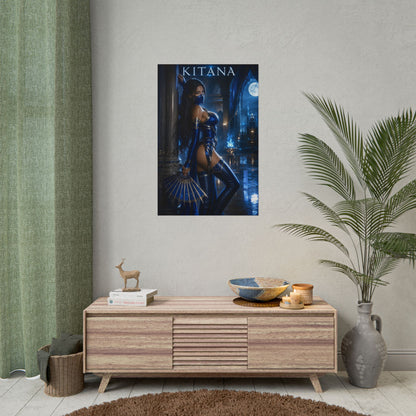 Kitana Mortal Kombat Poster MK Princess Wall Art Print Decor