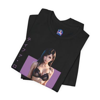 Tifa Lockhart T-Shirt | Final Fantasy VII Shirt für Otaku- und Gamer-Fans | Shirt für starke Heldinnen