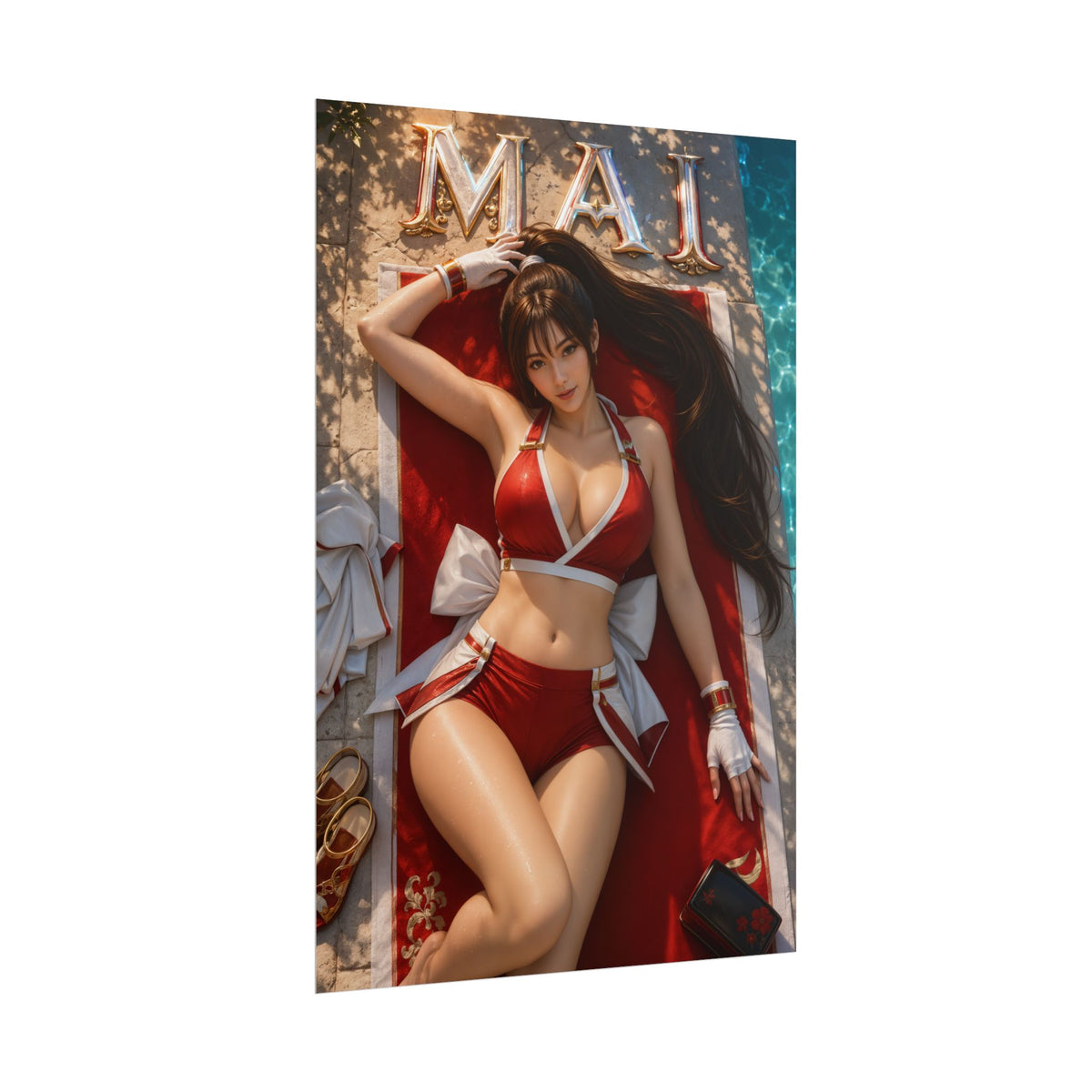 Mai Shiranui King of Fighters Poster Wall Art Character Room Decor Collectible P
