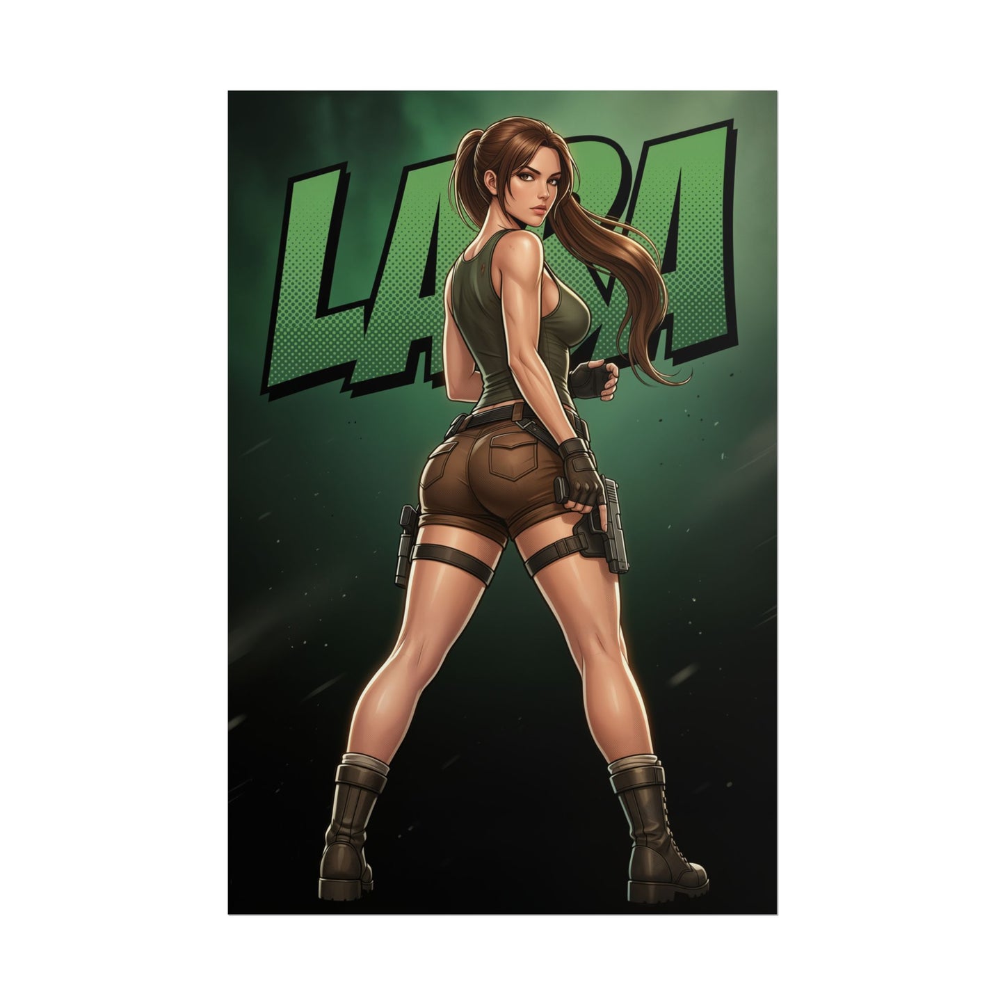 Lara Croft Tomb Raider Poster, Tomb Raider Wall Art Print, Adventure Girl Decor, Action Game Wall Art, Gamer Gift