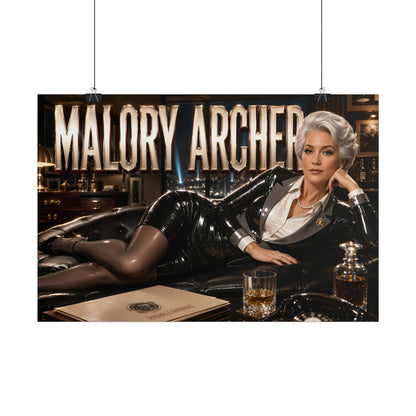 Malory Archer Archer Wall Art Poster Character Decor Collector Gift