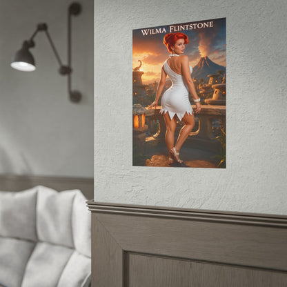 The Flintstones Wilma Flintstone Cartoon Poster Wall Art Print