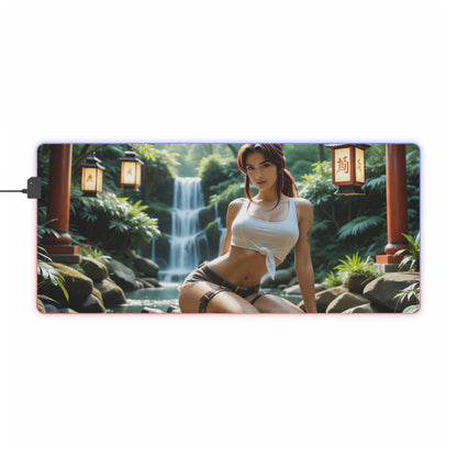 Килимок для столу Revy – світлодіодний RGB-підкладка, ігровий комплект для дівчат з аніме Waifu