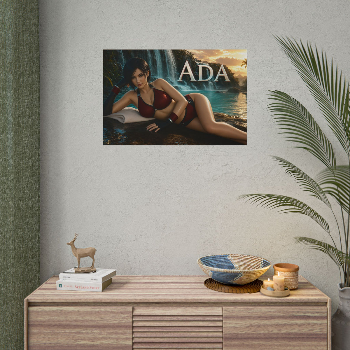 Ada Wong Character Poster Gaming Setup Wall Decor Collector Print