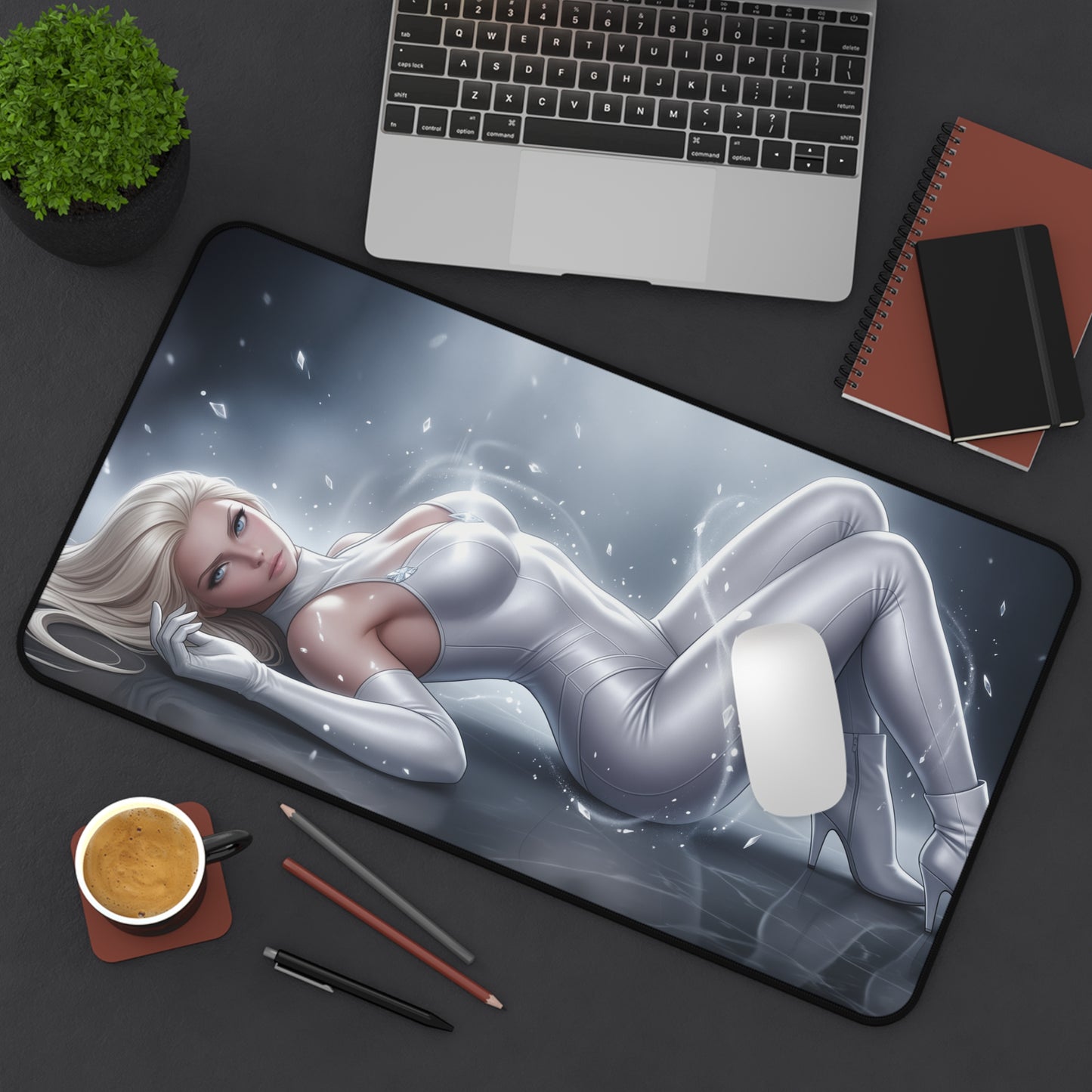 Marvel Mouse Pad, Emma Frost Desk Mat, Large Desk Pad