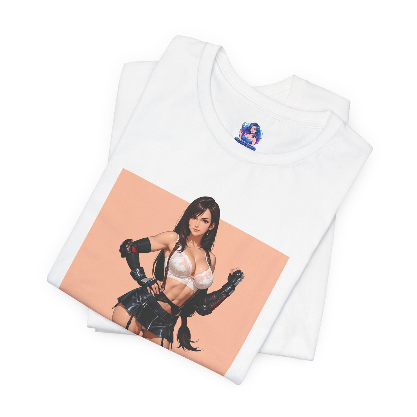 Tifa Lockhart T-Shirt | Final Fantasy VII T-Shirt für Gamer und Otaku-Fans | Starkes Waifu-Shirt