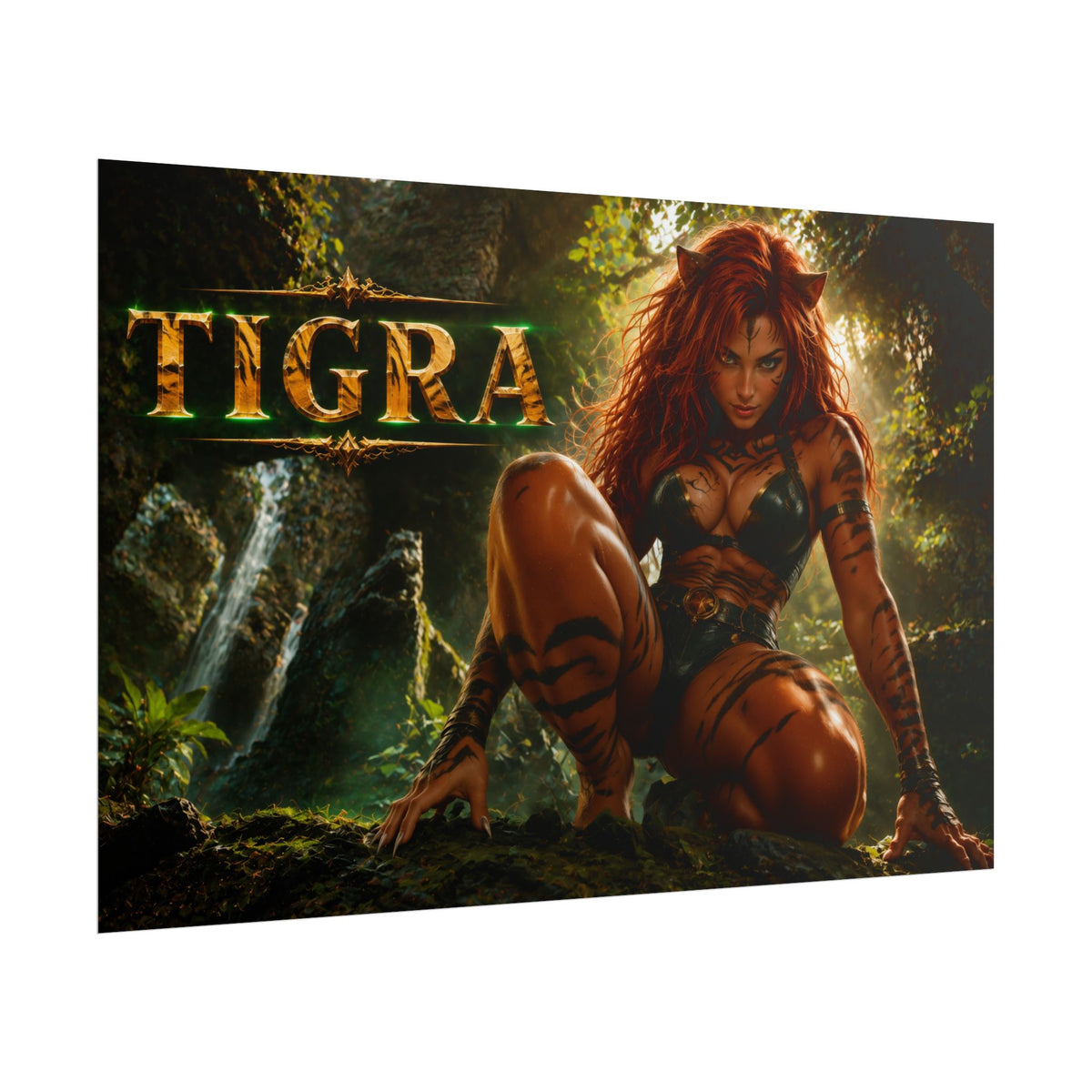 Tigra Comic Poster Character Wall Art Collector Room Decor Art Print