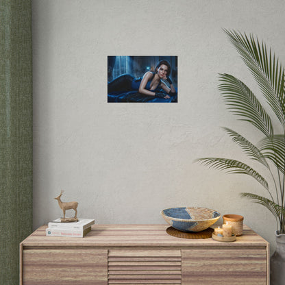 Jill Valentine Poster, Resident Evil Art Print, Gaming Room Decor
