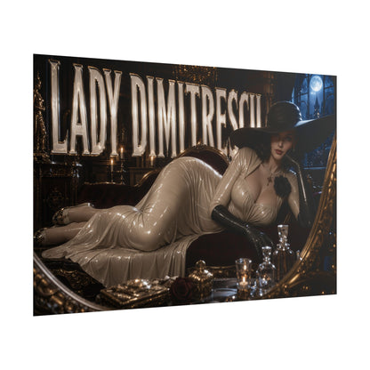 Lady Dimitrescu Resident Evil Poster Gaming Wall Art Gamer Room Decor Art Print