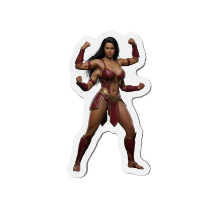 Sheeva Magnet – Mortal Kombat Warrior Fridge Magnet, Anime Style Decor die-cut vinyl fridge magnet showing Sheeva in powerful anime-style pose