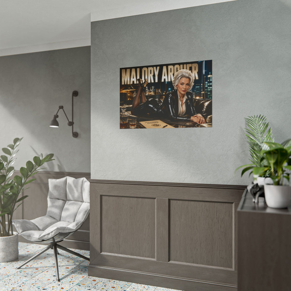 Malory Archer Character Poster Archer Wall Decor Collectible Art Print