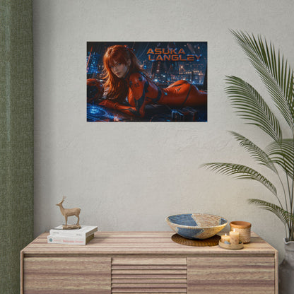 Asuka Langley Character Poster Evangelion Anime Room Wall Decor Collectible Art