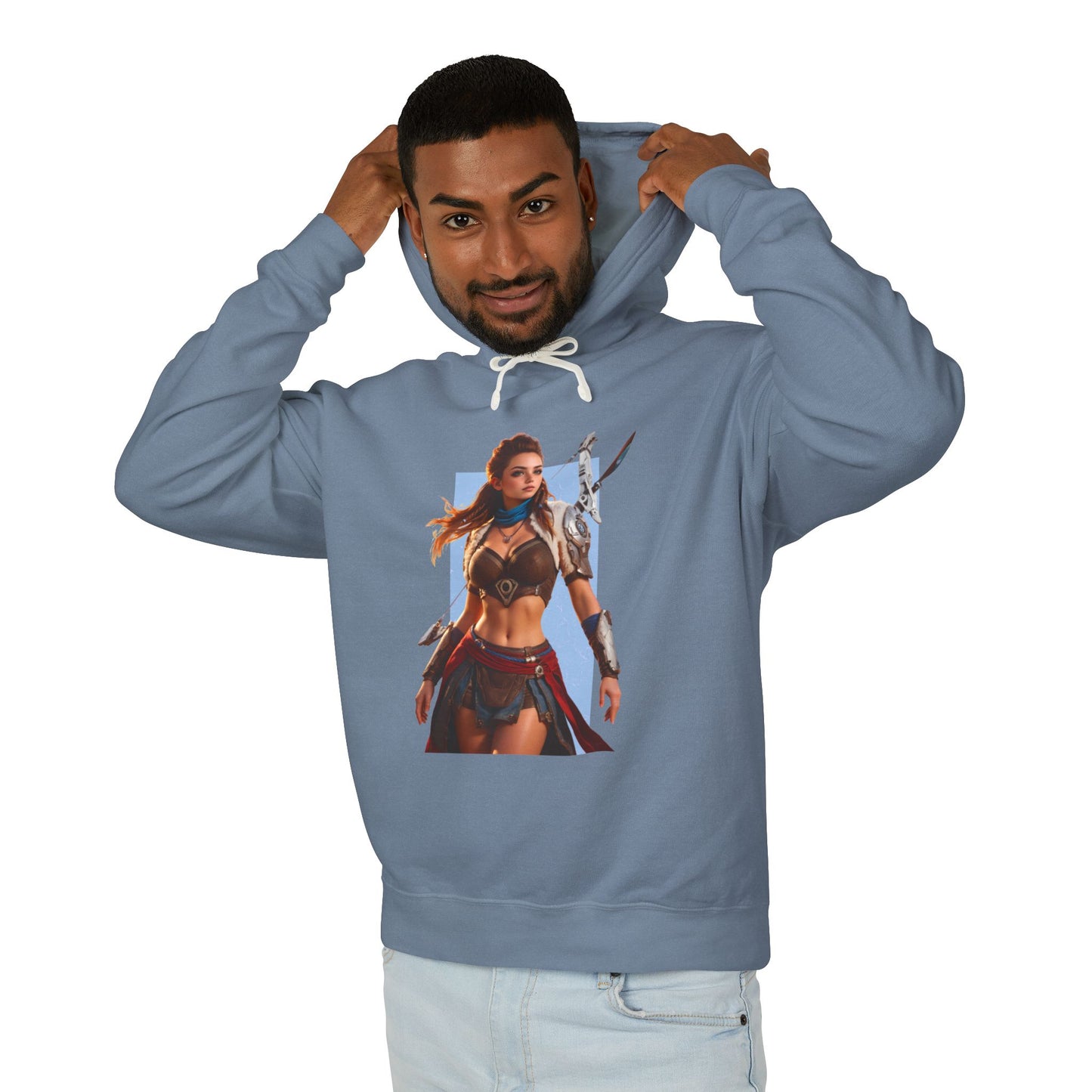 Aloy Hoodie | Fantasy-Jägerin-Hoodie | Anime-Kriegerinnen-Pullover
