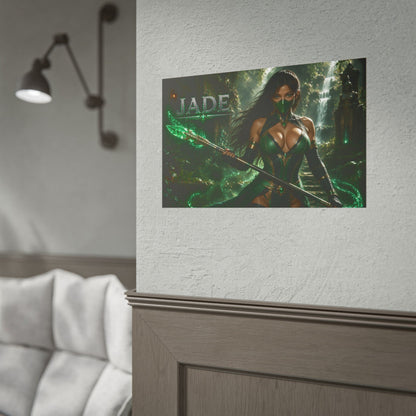 Gaming Wall Art Jade Mortal Kombat Poster Game Room Decor Gamer Gift Art Print