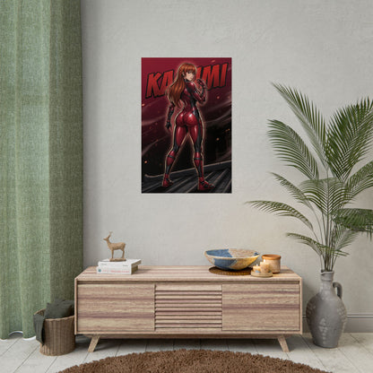 Kasumi Poster, Dead or Alive Wall Art, Combat Girl Print, Fighting Game Decor, Gamer Room Wall Art, Gift