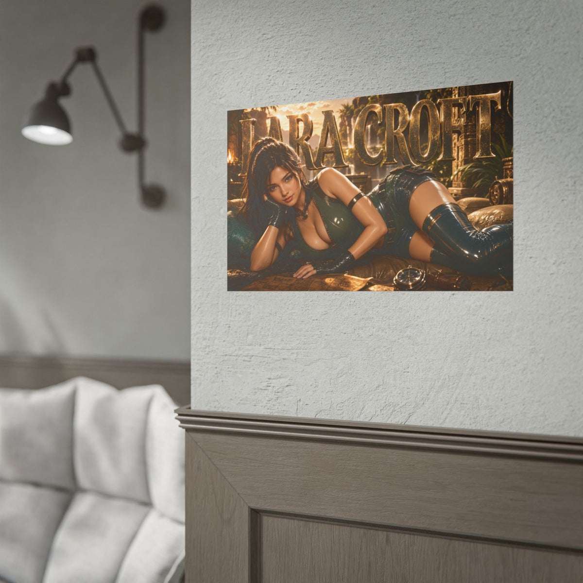 Gaming Wall Art Lara Croft Tomb Raider Poster Game Room Decor Gamer Gift Print