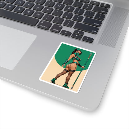 Jade-Aufkleber – Mortal Kombat Vinyl-Aufkleber für Laptops, Notizbücher und Innendekoration