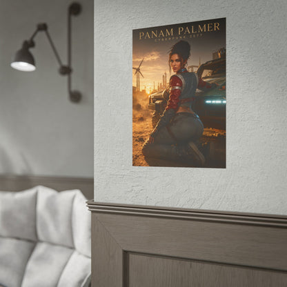 Panam Palmer Poster, Cyberpunk 2077 Wall Art, Gaming Print, Gamer Decor
