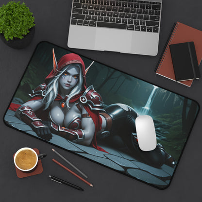 Килимок для столу Sylvanas, килимок для миші Fantasy Archer Heroine, налаштування готичного ігрового столу