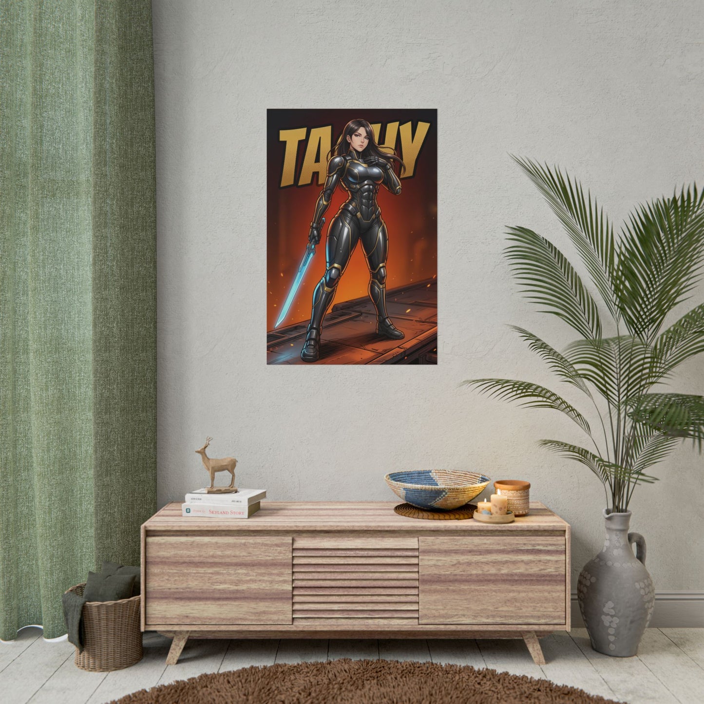 Tachy Stellar Blade Poster, Stellar Blade Wall Art Print, Sci Fi Warrior Girl Decor, Gaming Room Wall Art, Gamer Gift