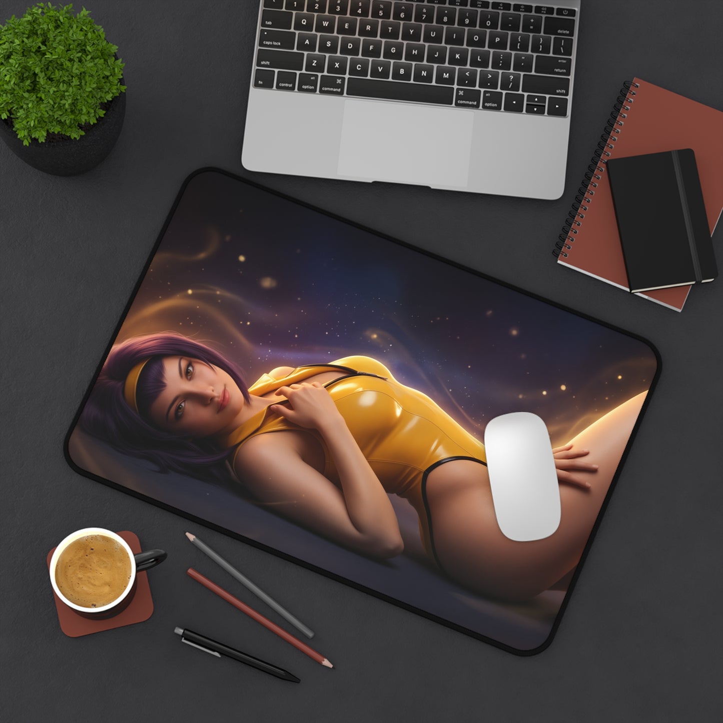 Cowboy Bebop Mouse Pad, Faye Desk Mat, Anime Mouse Pad