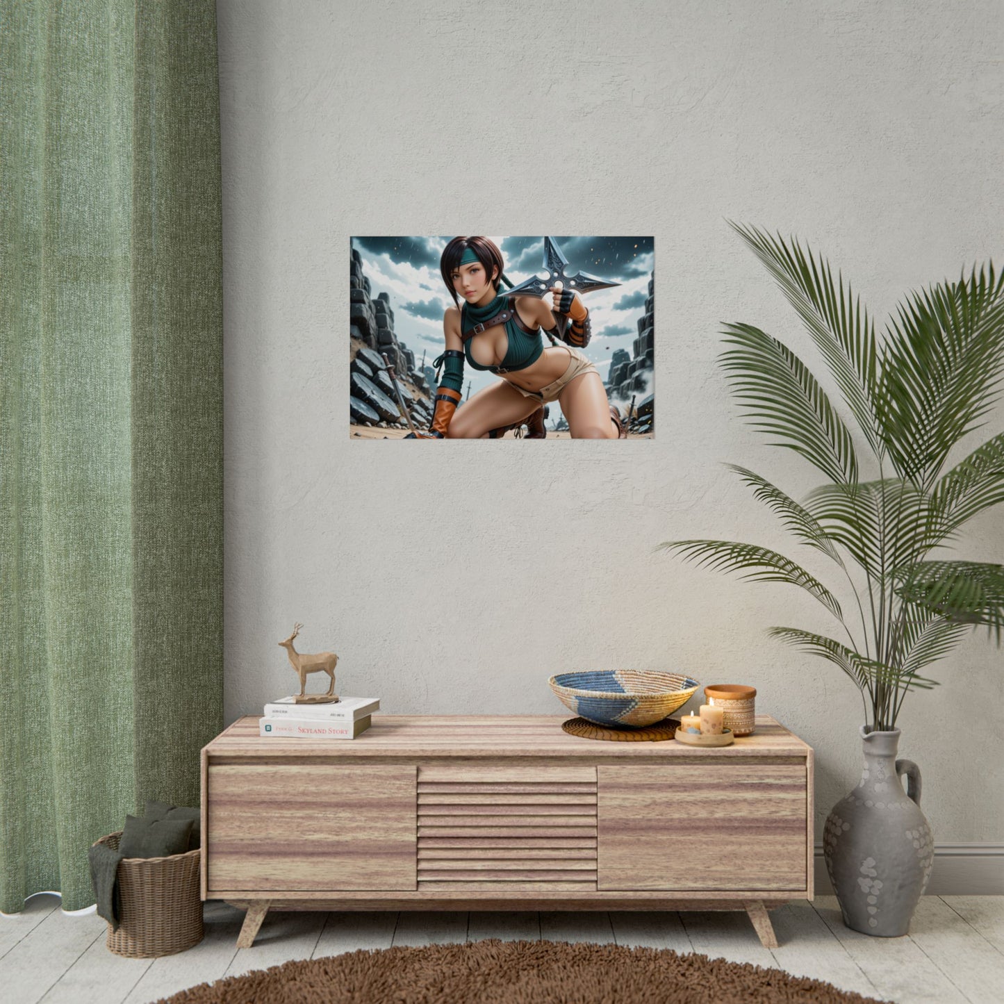 Waifu-Wandposter | Anime-Print mit Yuffie Kisaragi für die Gaming-Zimmer-Deko