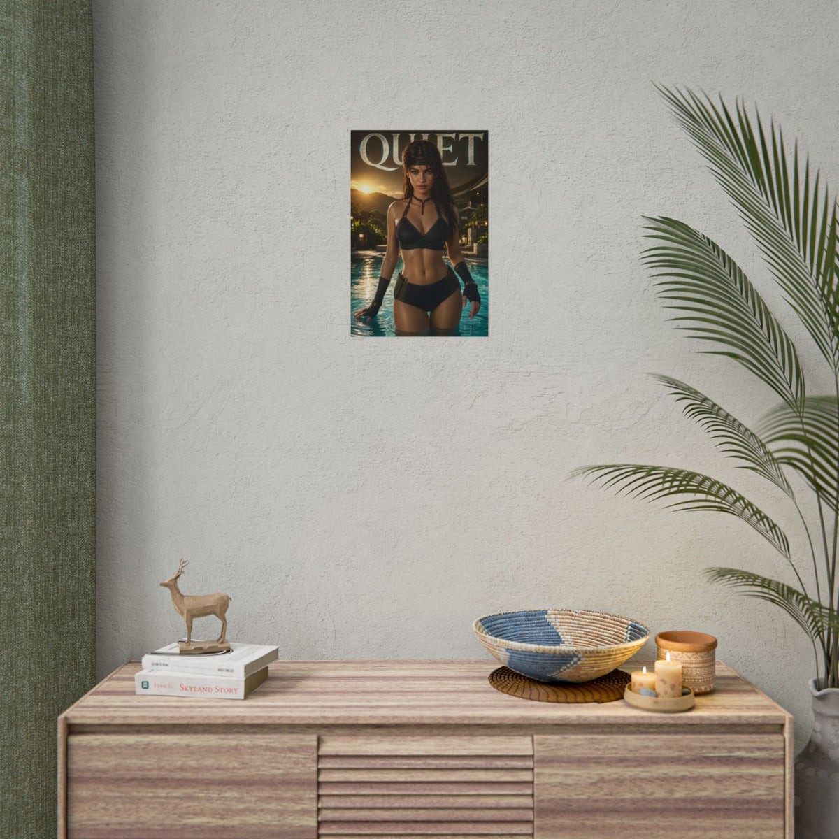 Quiet Metal Gear Gaming Poster Wall Art Gamer Room Decor Collectible Print