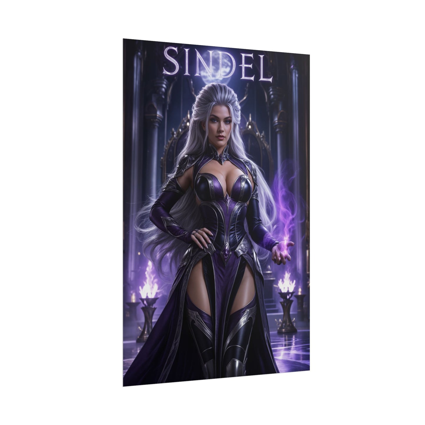 Sindel Mortal Kombat Poster MK Gaming Wall Art Print Decor