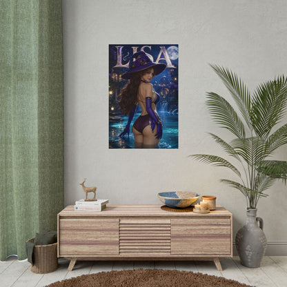 Lisa Character Poster Genshin Impact Anime Room Wall Decor Collectible Art Print