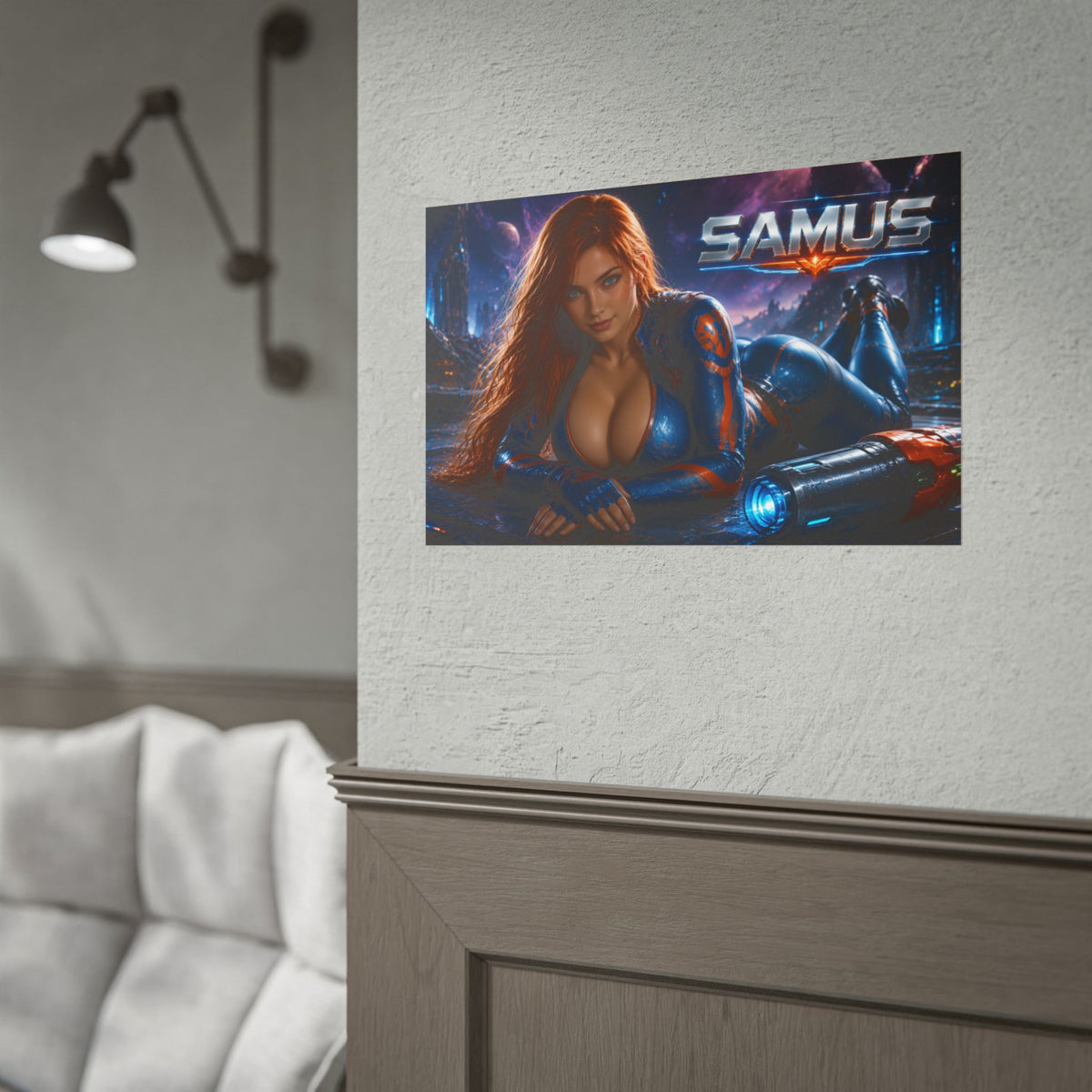 Samus Aran Wall Art Poster PC Gaming Decor Bedroom Collector Print