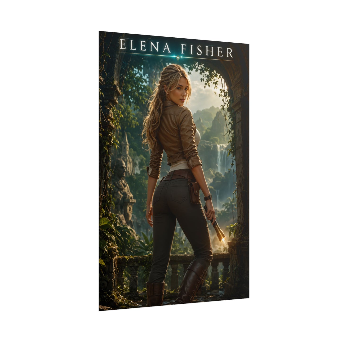 Elena Fisher Uncharted Poster PlayStation Wall Art Print Decor