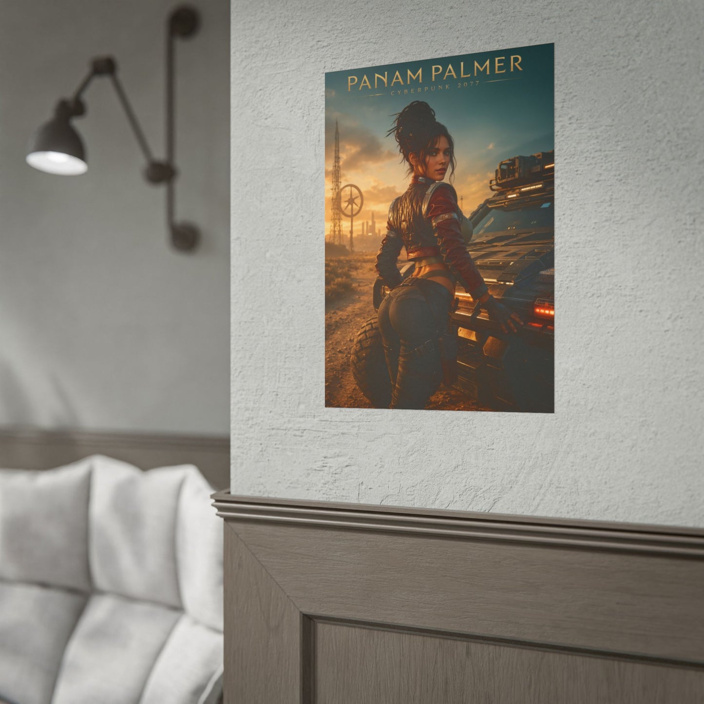 Panam Palmer Poster, Cyberpunk 2077 Wall Art, Gaming Print, Gamer Decor