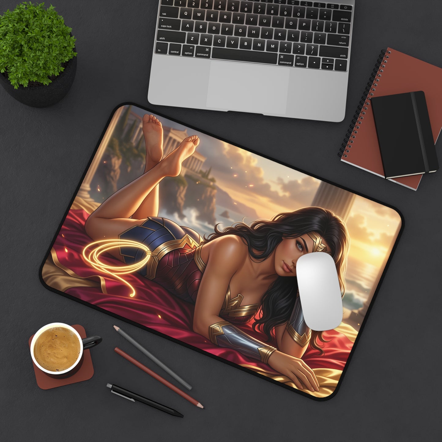 DC Comics Mouse Pad, Wonder Woman Desk Mat, Gamer Gift