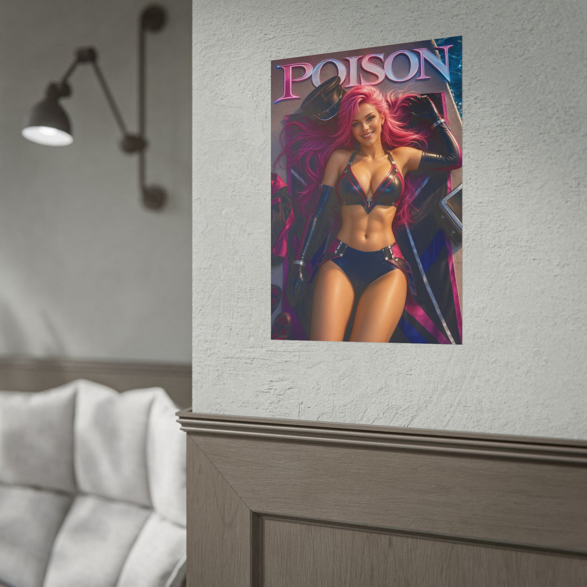 Gaming Wall Art Poison Street Fighter Poster Bedroom Game Room Decor Art Print