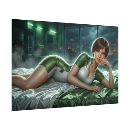 Rebecca Chambers Poster, Resident Evil Wall Art, Gaming Print Decor