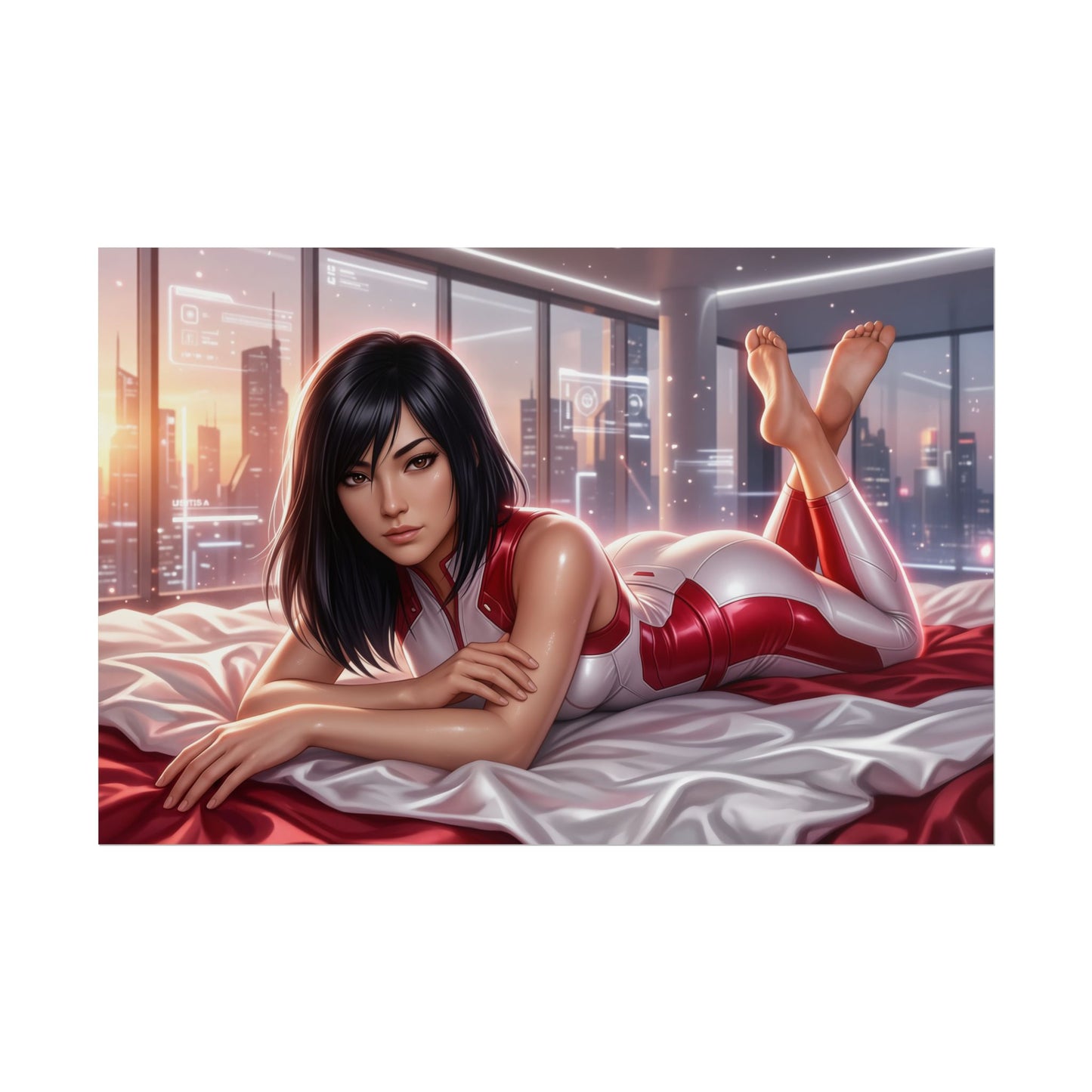 Faith Connors Poster, Mirror's Edge Wall Art, Gaming Print Decor