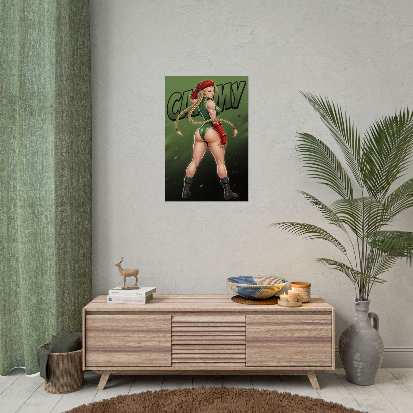 Cammy White Art Print, Street Fighter Poster, Fighting Game Wall Art, Military Girl Decor, Gamer Gift Idea
