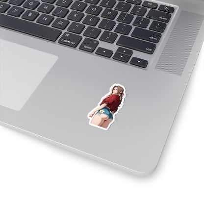Aerith Sticker – Fantasy Game Vinyl Sticker for Laptops, Journals & Indoor Decor