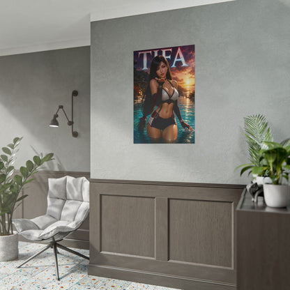 Tifa Lockhart Gamer Room Poster Wall Art Gaming Decor Collectible Gift