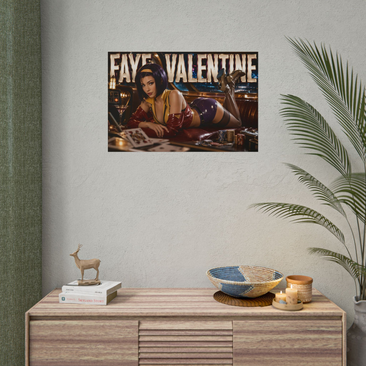 Anime Room Decor Faye Valentine Cowboy Bebop Poster Wall Art Character Print
