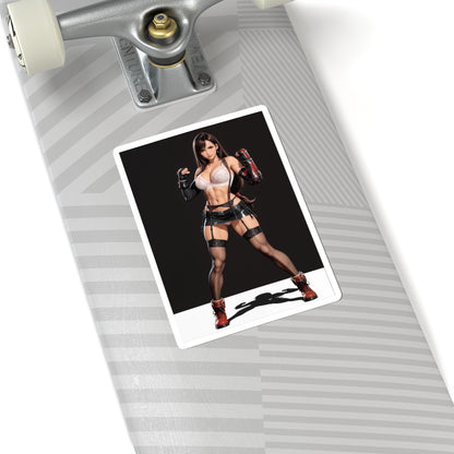 Наклейка Tifa Lockhart – вінілова наклейка з фентезійною дівчиною для ноутбуків, журналів та декору