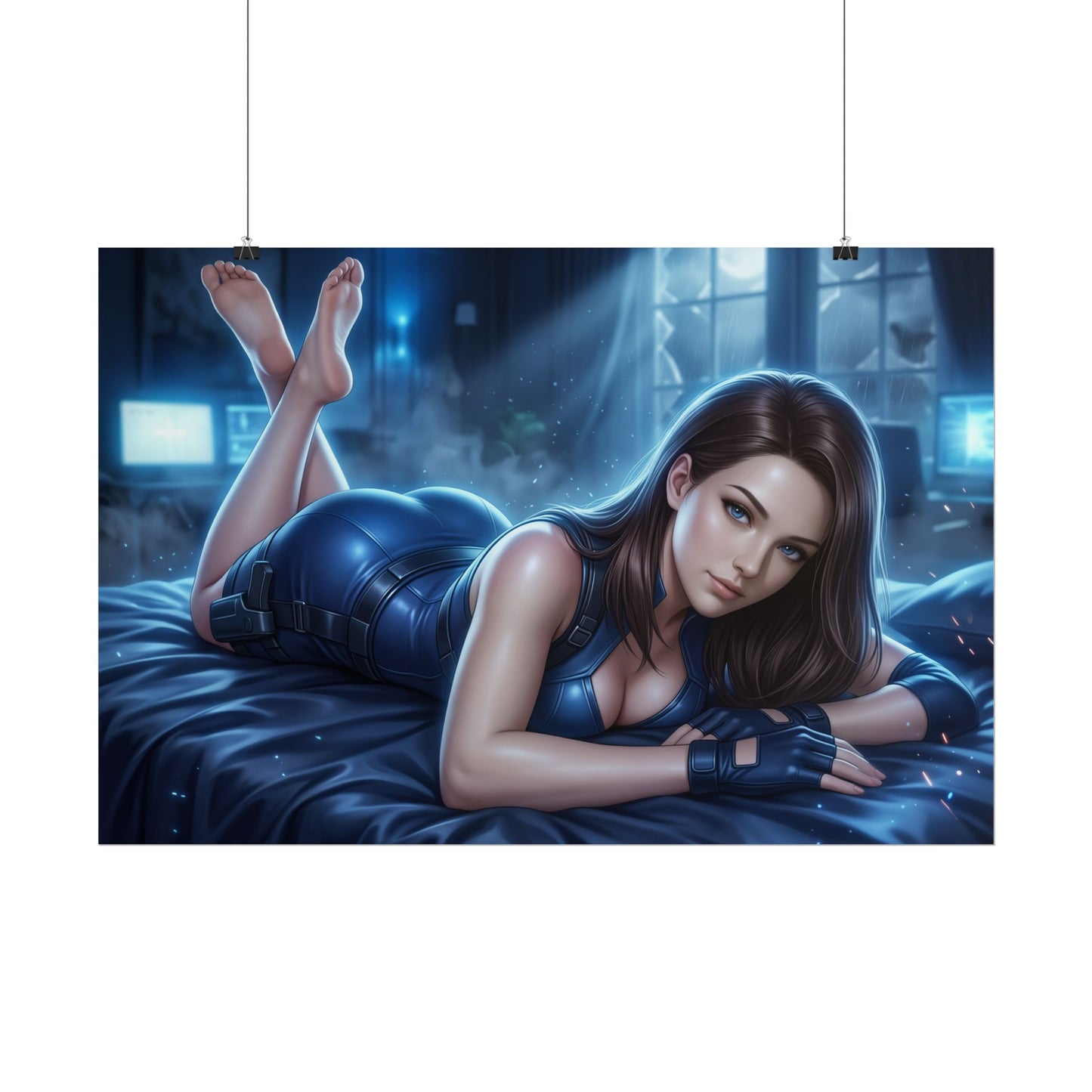 Jill Valentine Poster, Gaming Wall Art, Horror Game Print Decor