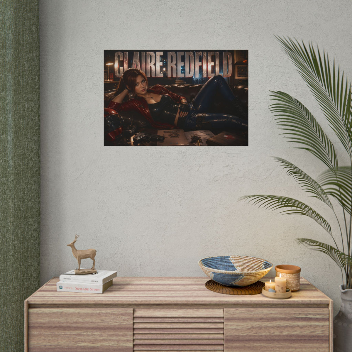 Claire Redfield Resident Evil Poster Gaming Wall Art Gamer Room Decor Art Print